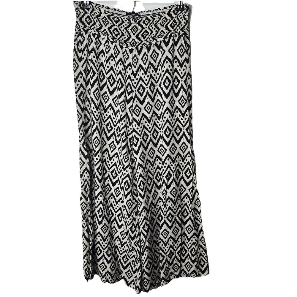 Tezenis Tribal Pattern Wide Leg Pull On Boho Pants